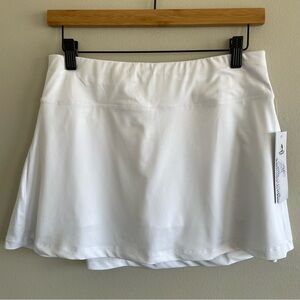 Icyzone Athletic Skort Size Large White